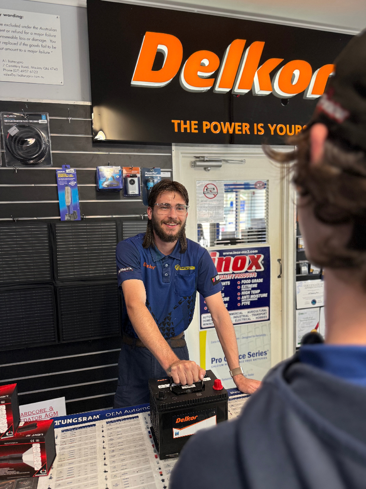 A1 Batterypro staff member testing a vehicle battery